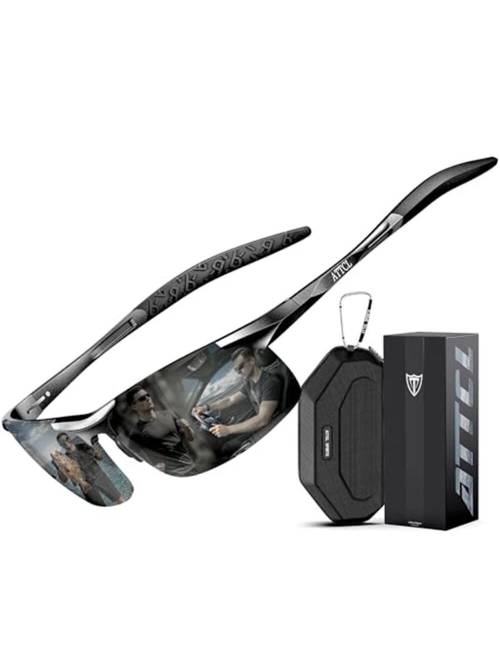 ATTCL 25g Polarised Sunglasses Mens Sports UV400 Protection AL-MG Metal